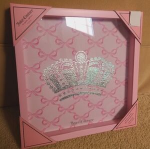Juicy Couture Wall Art 🎀 Crown & Bows Shadow Box 🎀